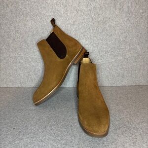 J. Crew Men's Rich Brown Suede‎ Chelsea Boots Size 12